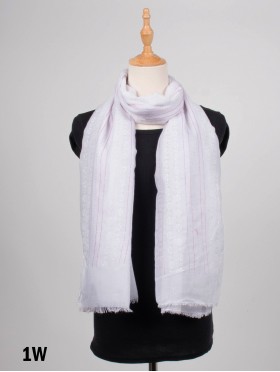 Geometric Print Fashion Scarf W/Stripe